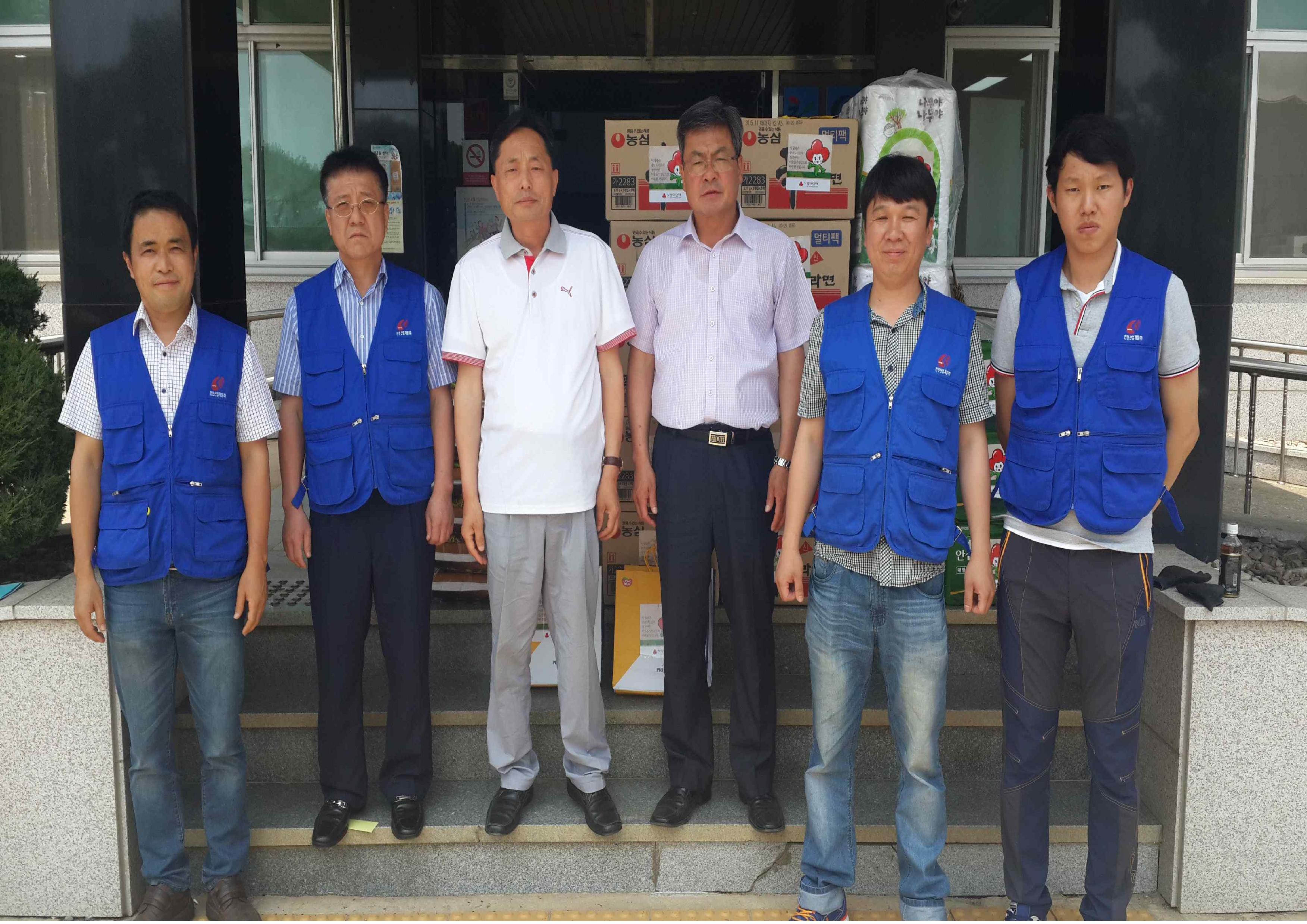 태안사업처 독거노인 및 결손가정 생필품 전달